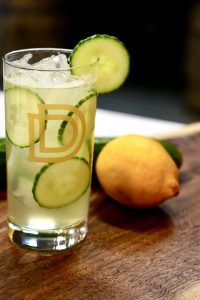 White Linen - featuring our London Calling Dry Gin mixed with Elderflower syrup and topped with club soda, this drink is bright & refreshing.