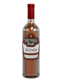Bottle of Durham Distillery's Firehouse Spirits - Cherry White Dog Black Strap